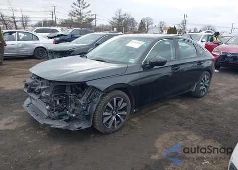 2022 Honda Civic Ex-L z USA, uszkodzony, nr VIN 19XFL1H75NE020218